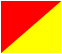 Quadrat in Rot und Gelb